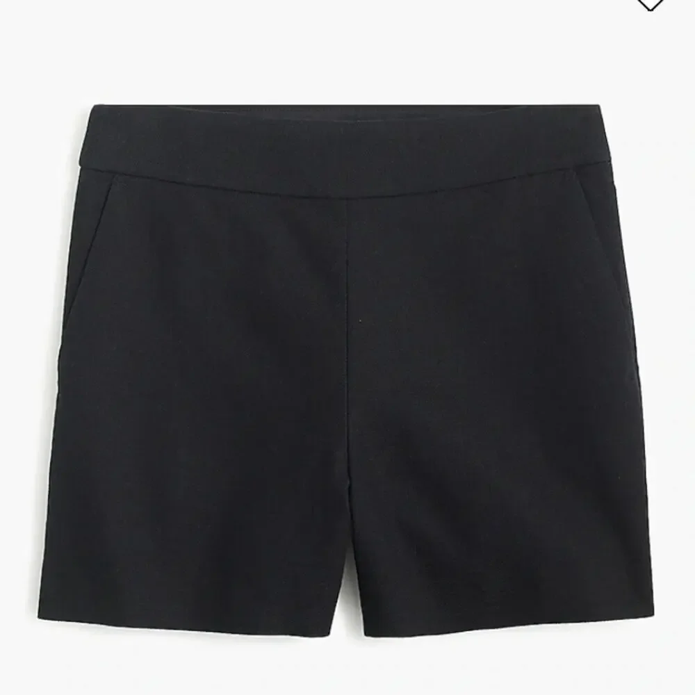 J. Crew Factory 100% Cotton Basketweave Short with Size Zip - Black Size 2